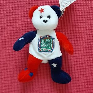 1999 Team ML Beans Game Bear Beanie Plush w/tags